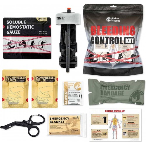 Комплект для остановки кровотечений «Bleeding Control Kit» Rhino Rescue в Барнауле